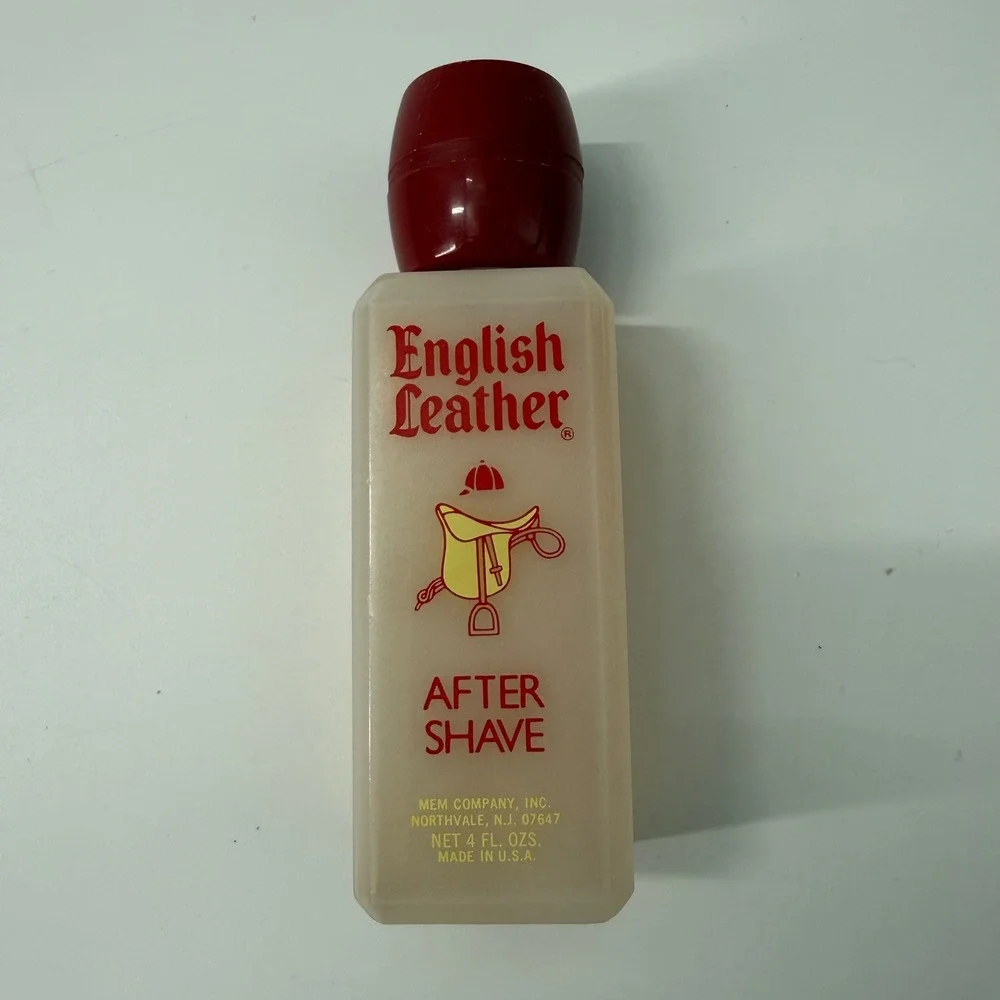 Vintage English Leather After Shave 4 fl oz MEM Company Inc Made in USA Splash